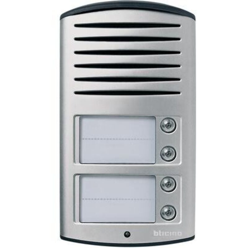 foto del prodotto pulsantiera audio bticino linea 2000 4 tasti 2 fili ip54 grigio - 342941