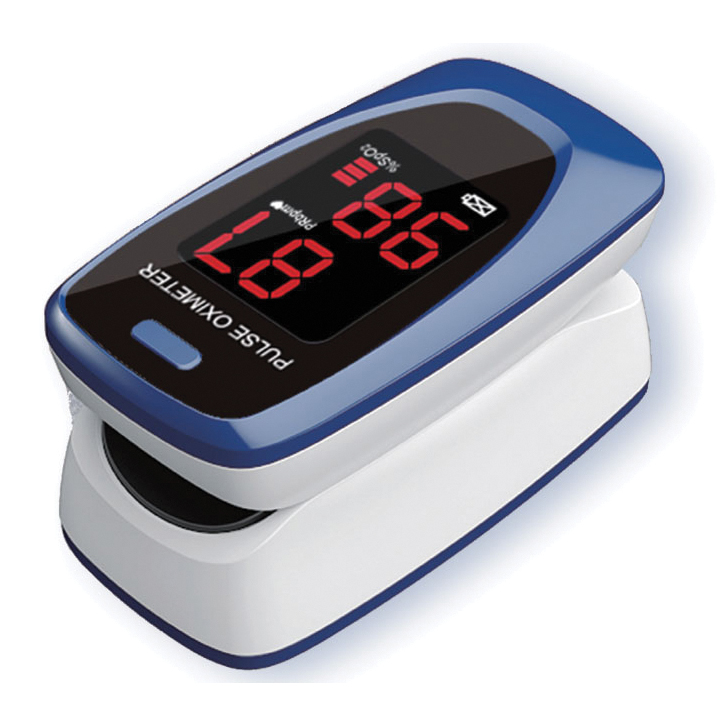 foto del prodotto pulsoximetro da dito oxy-2 schermo led 60x30,5x32,5mm 1 pezzo