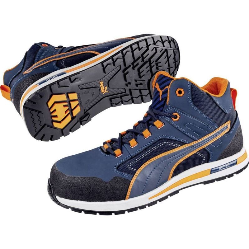 foto del prodotto puma crosstwist mid 633140 45 stivali di sicurezza s3 taglia delle scarpe eu 45 blu, arancione 1 pz.