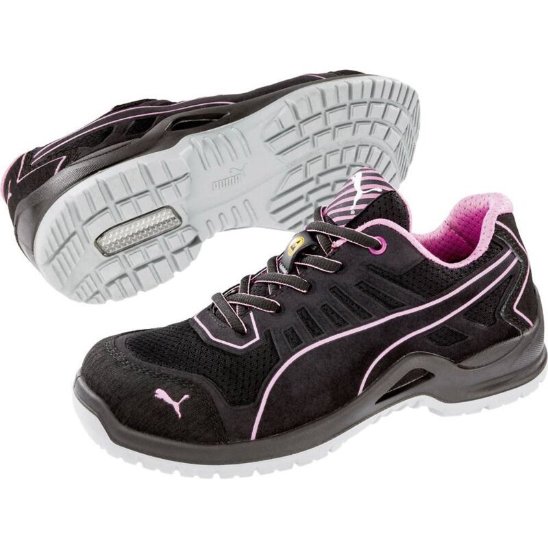 foto del prodotto puma fuse tc pink wns low 644110 40 esd scarpe di sicurezza s1p taglia delle scarpe eu 40 nero, rosa 1 pz.