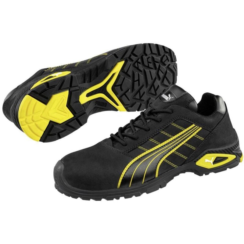 foto del prodotto puma safety shoes - puma amsterdam low 642710-44 scarpe di sicurezza s3 taglia delle scarpe eu 44 nero, giallo 1 paio a