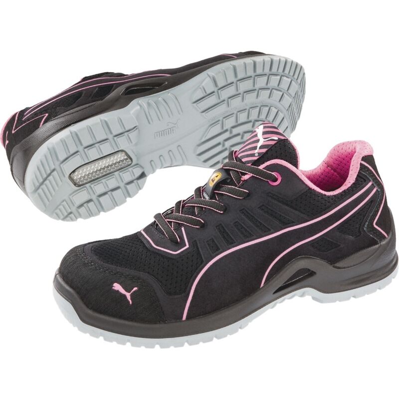 foto del prodotto puma safety shoes - puma fuse tc pink wns low 644110-41 esd scarpe di sicurezza s1p taglia delle scarpe (eu) 41 nero, rosa 1 pz.
