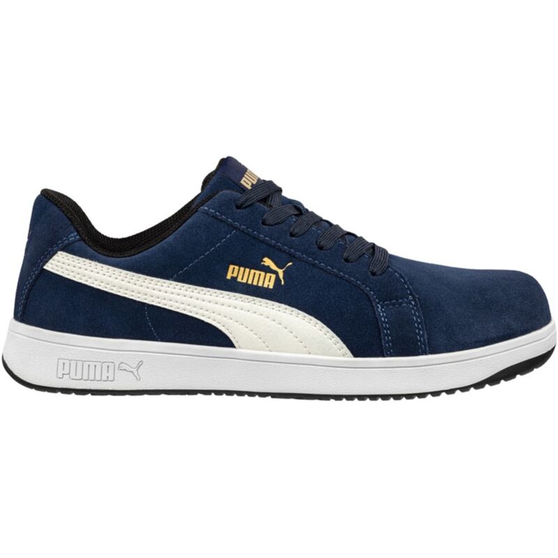 foto del prodotto puma scarpe da lavoro iconic suede navy low s1pl esd fo hro sr 43 blu