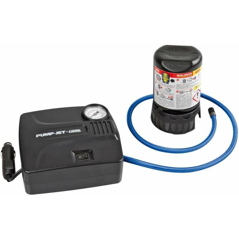foto del prodotto pump-jet &amp; fix standard, kit riparazione pneumatici, 12v