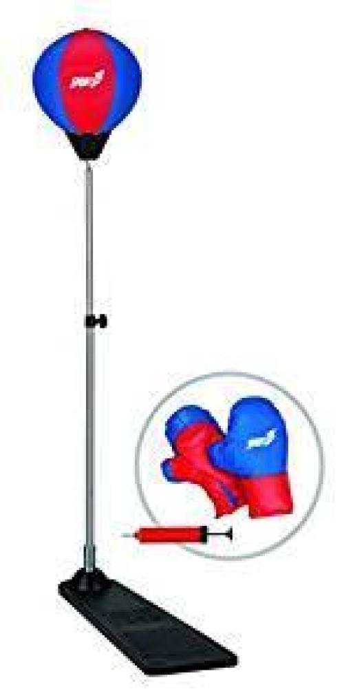foto del prodotto punching ball set con guanti e pompa per gonfiaggio,sport one,eta 6 