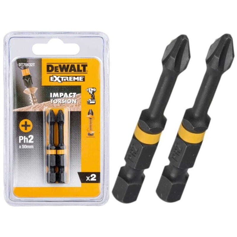 foto del prodotto punta a impatto dewalt ph2 2 pezzi.