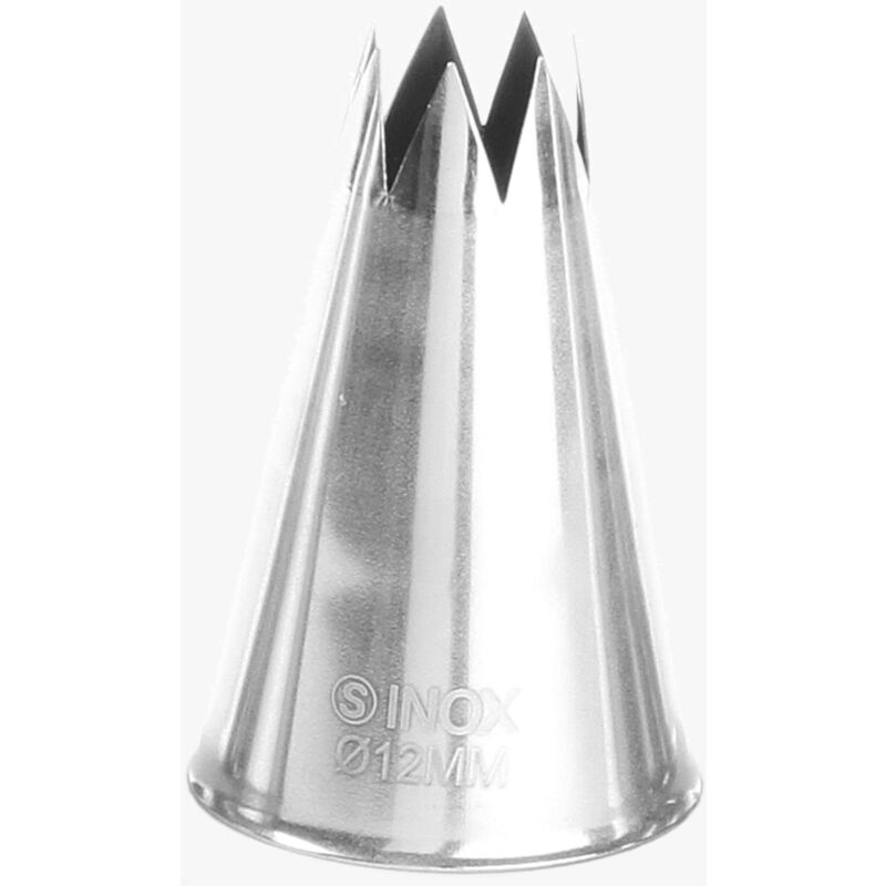 foto del prodotto punta a stella per manicotti per sac poche, acciaio, diametro 12 mm hendi 551424