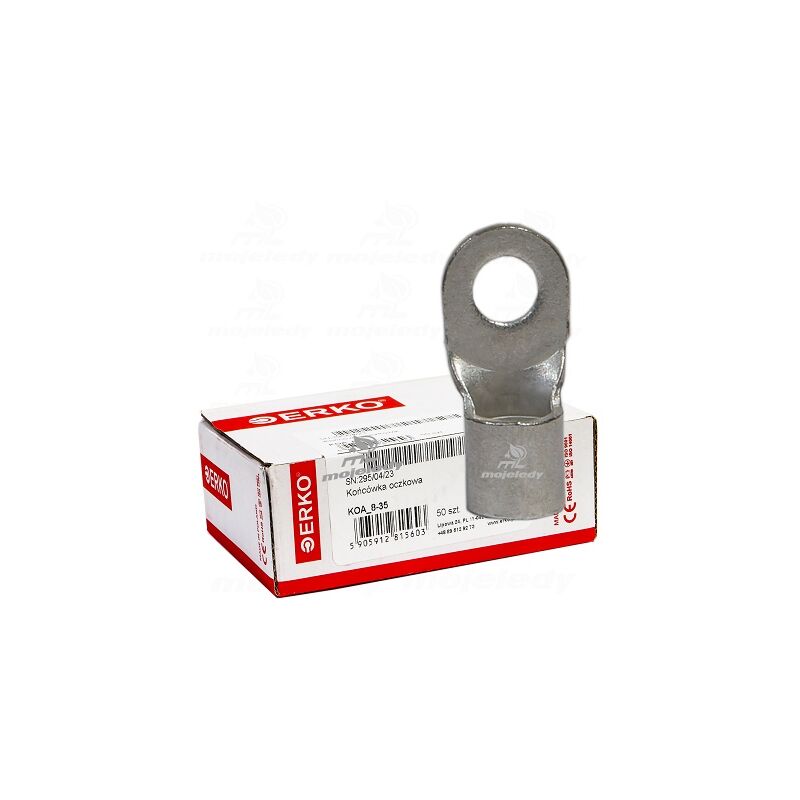 foto del prodotto punta ad occhiello koa cu 35mm m8 50pz erko