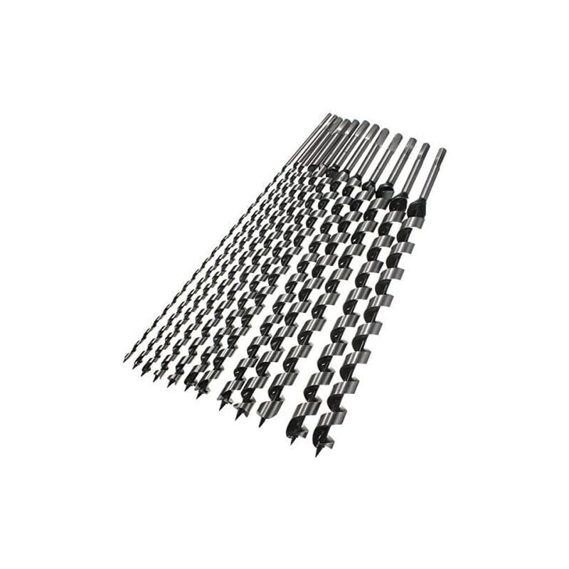 foto del prodotto punta da trapano a coclea con punta esagonale da 460 mm, 6 28 mm, per legno 16 mm