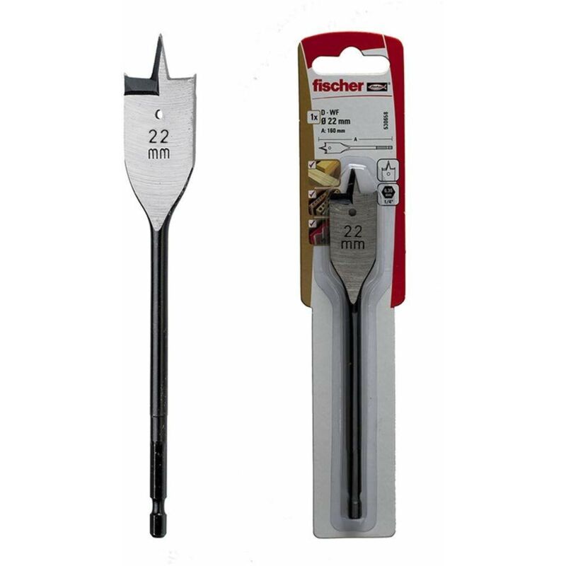 foto del prodotto punta da trapano fischer legno plastica 1 unit 