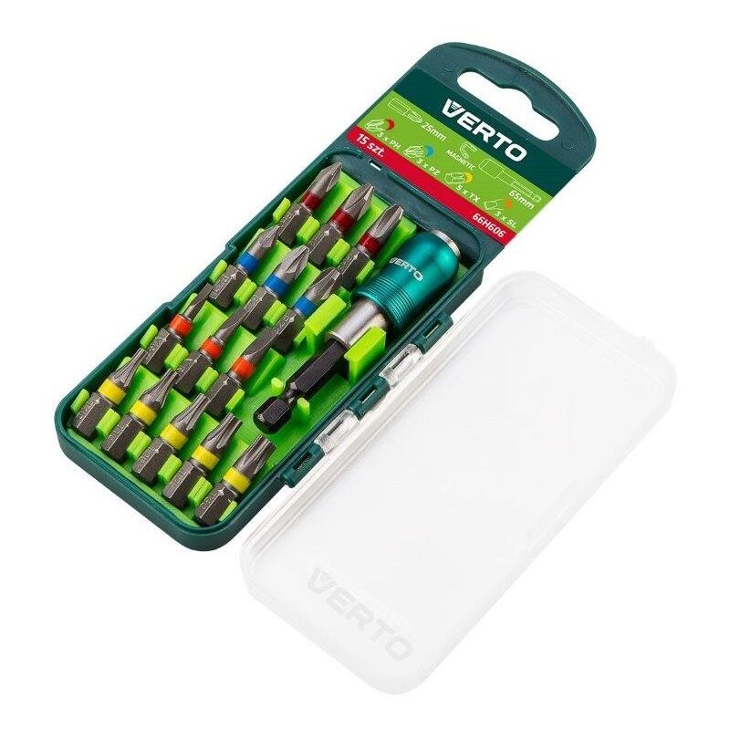 foto del prodotto punta giravite set, 15 pezzi supporto magnetico