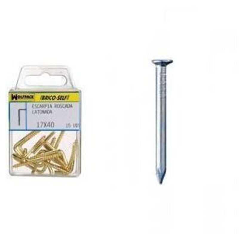 foto del prodotto punta in acciaio a testa piatta zincata 2.20x25 mm. 40 unità