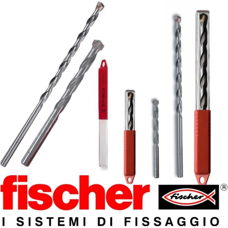 foto del prodotto punta in acciaio per trapano fischer per muratura calcestruzzo carburo sdx 8x120 trade shop traesio