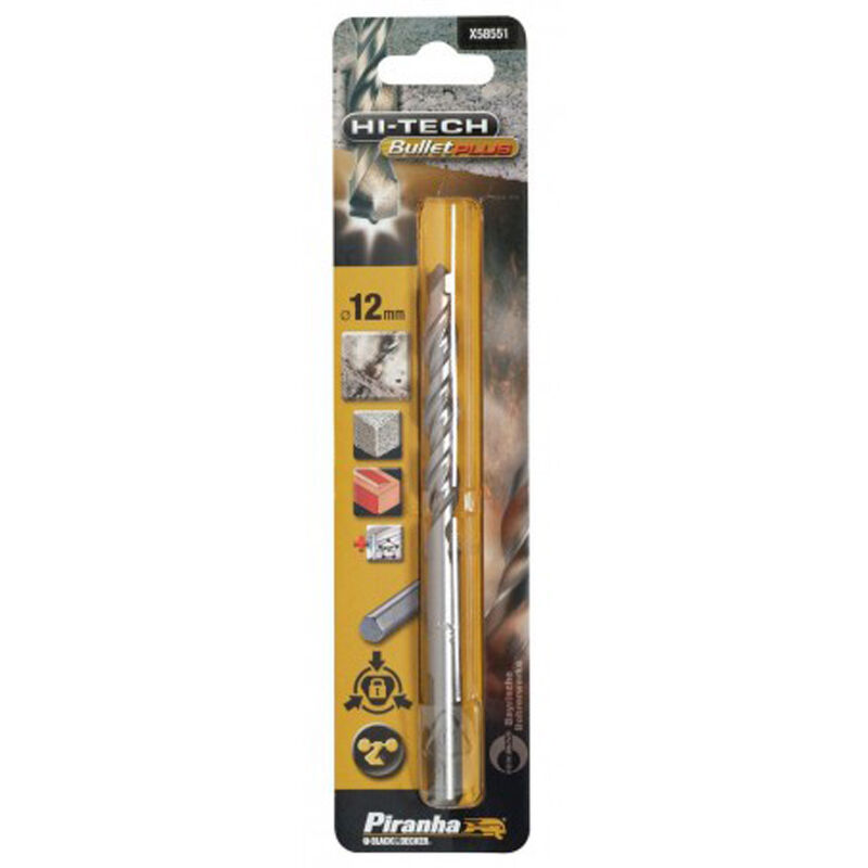 foto del prodotto punta per cemento 12 mm triangolare black and decker x58551