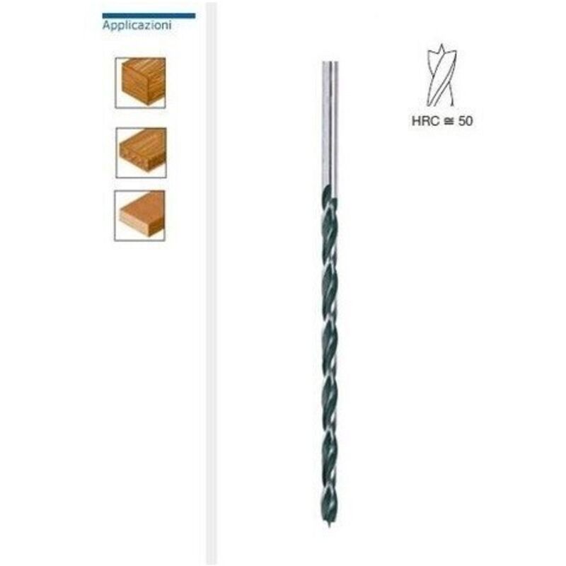 foto del prodotto punta per legno lunga mm 400 - diametro 8 mm per trapano 40 cm