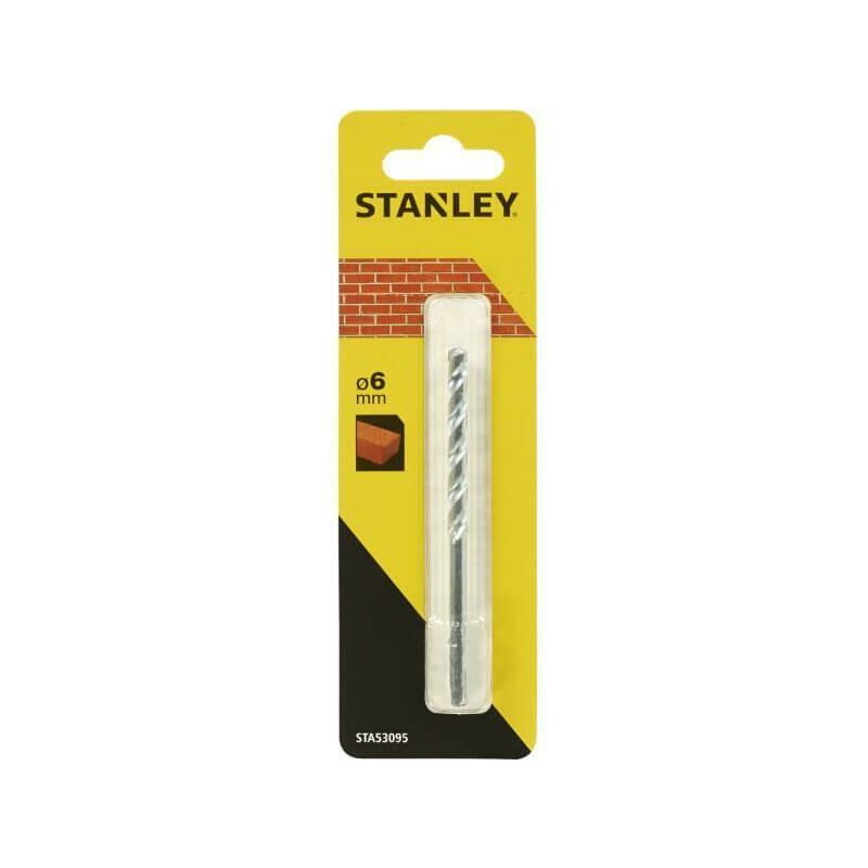 foto del prodotto punta per muratura stanley con rivestimento zincato 6 mm sta53095 qz