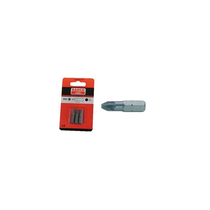 foto del prodotto punta pozidriv bahco 1 459 s pz 3 3p blister 3 unit 