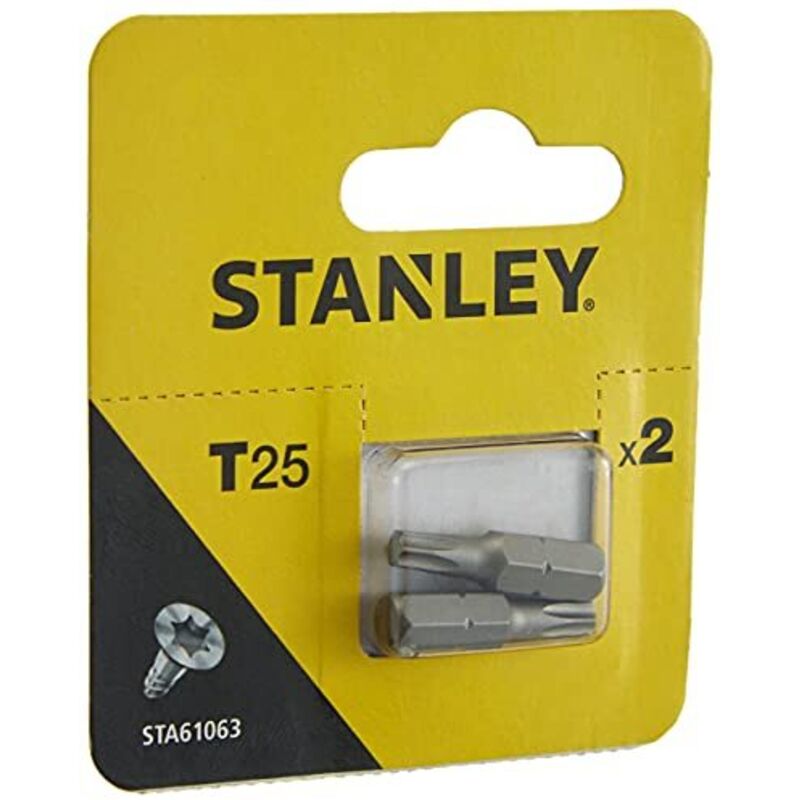 foto del prodotto punta torx stanley t25 x 25 mm 2 pezzi.