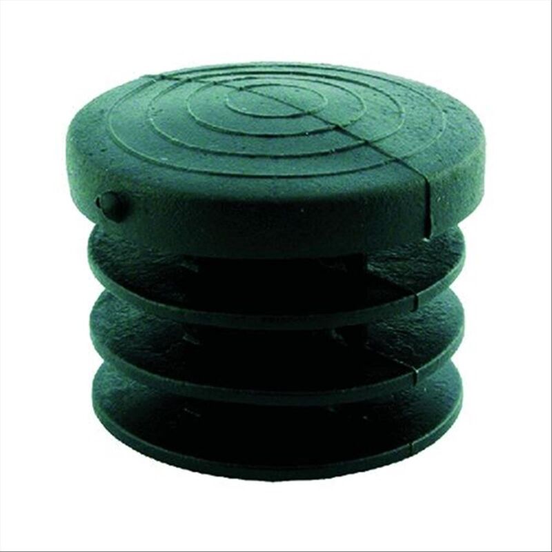 foto del prodotto puntale alettato color verde scuro in pvc mm 40