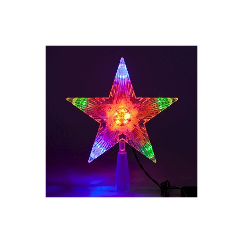 foto del prodotto puntale stella visual 10 led 50 18xh21cm lotti