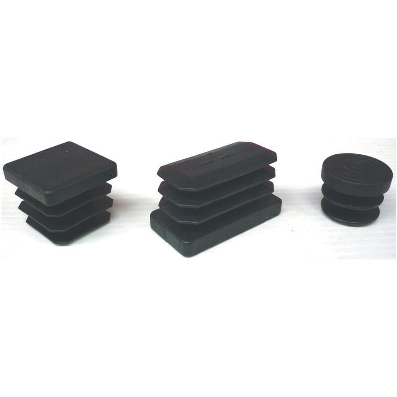foto del prodotto puntali alettati rett. plast. nera mm.40x60