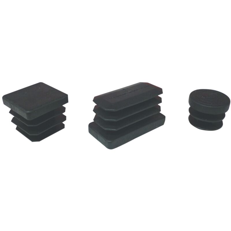 foto del prodotto puntali alettati tondi plast. nera mm.30