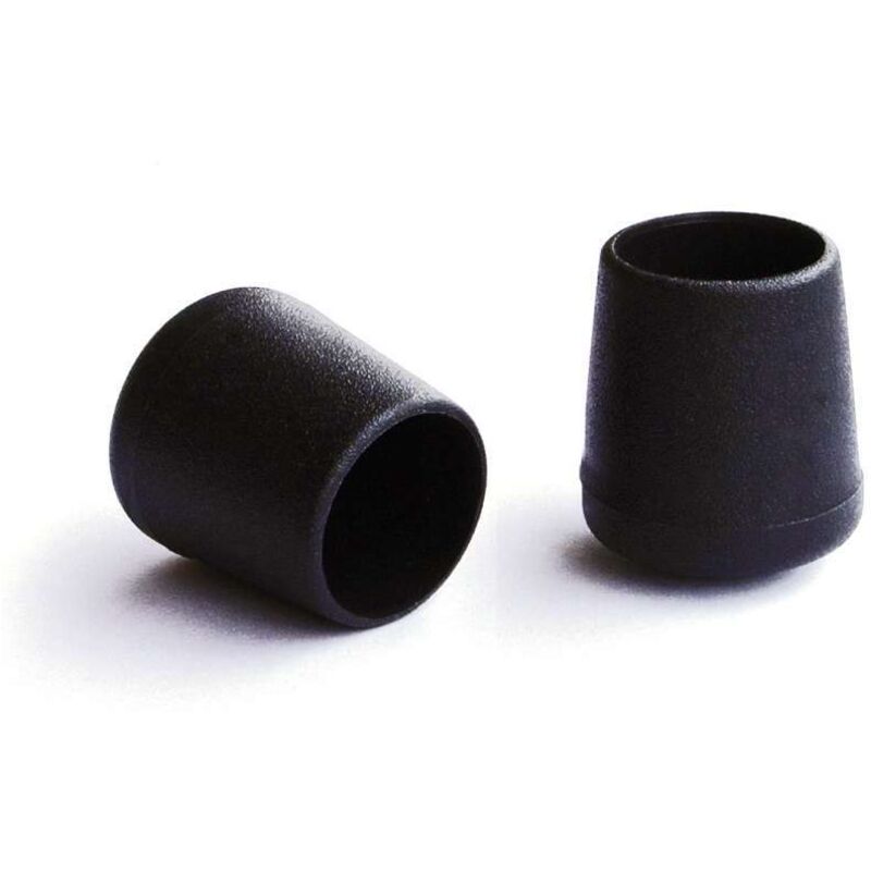 foto del prodotto puntali esterni tondi neri 20 mm. 4 pz.