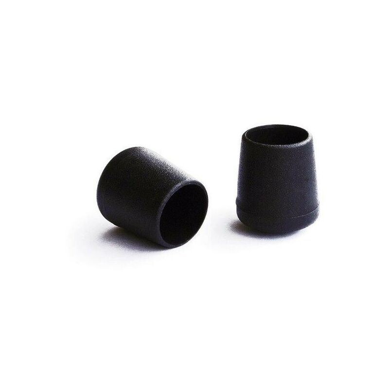 foto del prodotto puntali esterni tondi neri 28 mm. 4 pz.