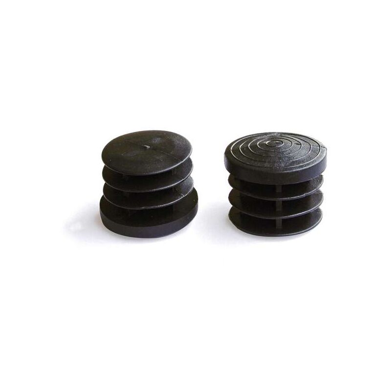 foto del prodotto puntali interni alettati tondi neri diam 40 mm 4 pz