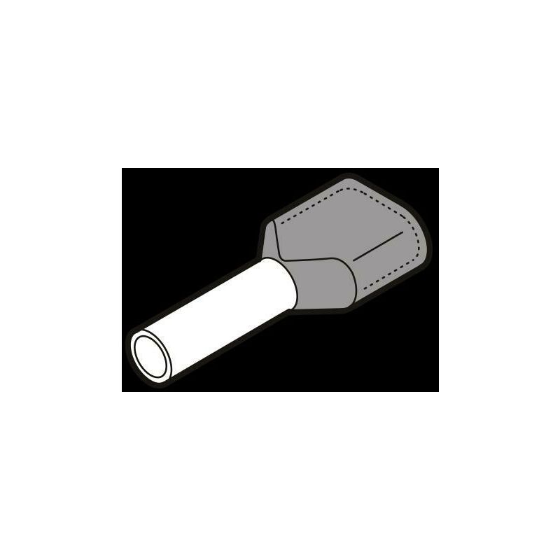 foto del prodotto puntalini doppi grigio costo al pezzo ordine minimo 100pz pkt412 cembre