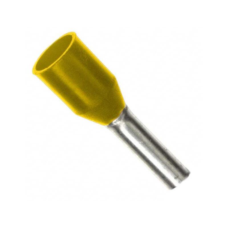 foto del prodotto puntalino a bussola preisolato giallo per cavo 0,3 mmq