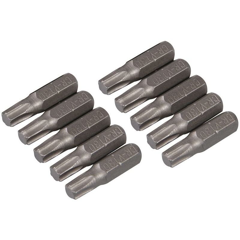 foto del prodotto punte cr v torx 10 pz t30 silverline