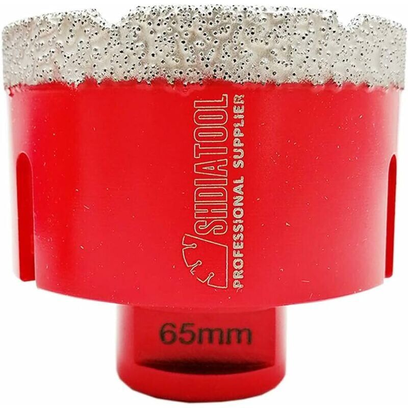 foto del prodotto punte da trapano diamantate da 65 mm punte da trapano con filettatura m14 per foratura a secco in gres porcellanato, marmo granito
