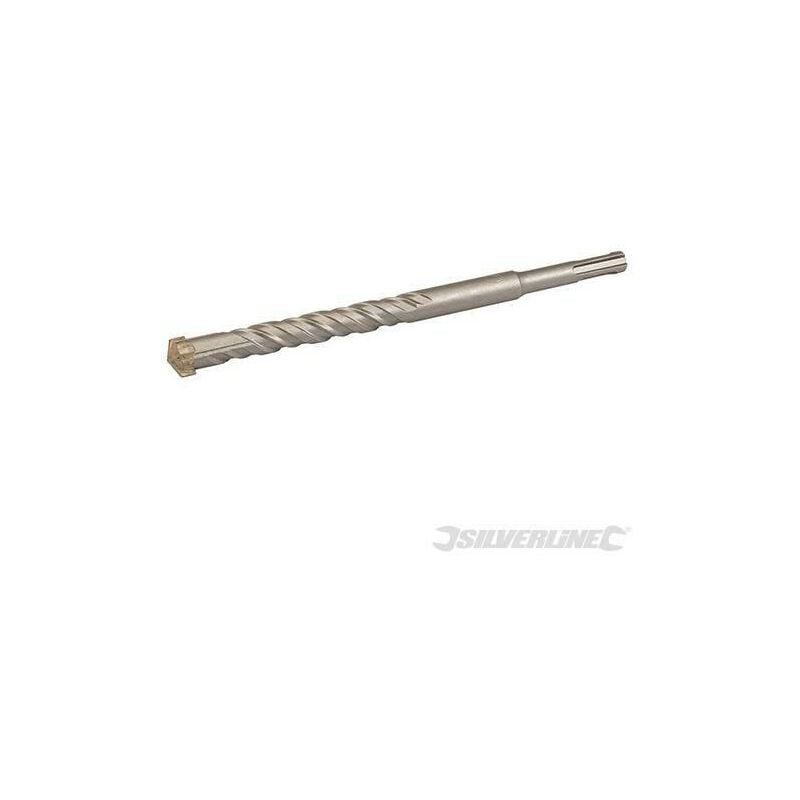 foto del prodotto punte da trapano per cemento e materiali muratura testa a croce sds plus silverline 16 x 210 mm