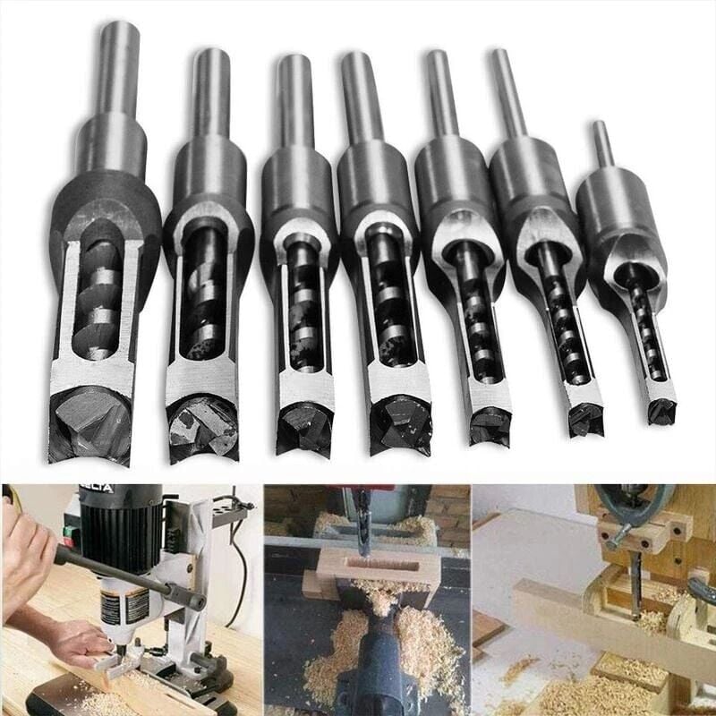 foto del prodotto punte elicoidali hss dpzo utensili per foratura quadrata per lavorazione del legno sega a tazza quadrata mortasatrice estesa 6,0 mm 16 mm 1 pz, 16 mm