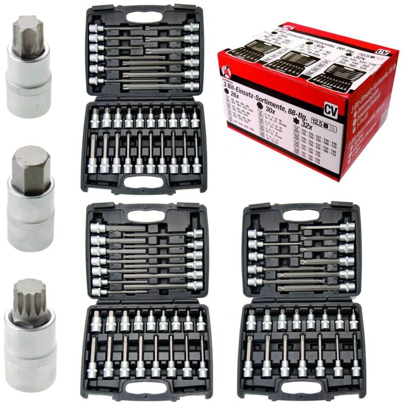 foto del prodotto punte esagonali 1 2 torx 3 set bgs diy 88 pezzi