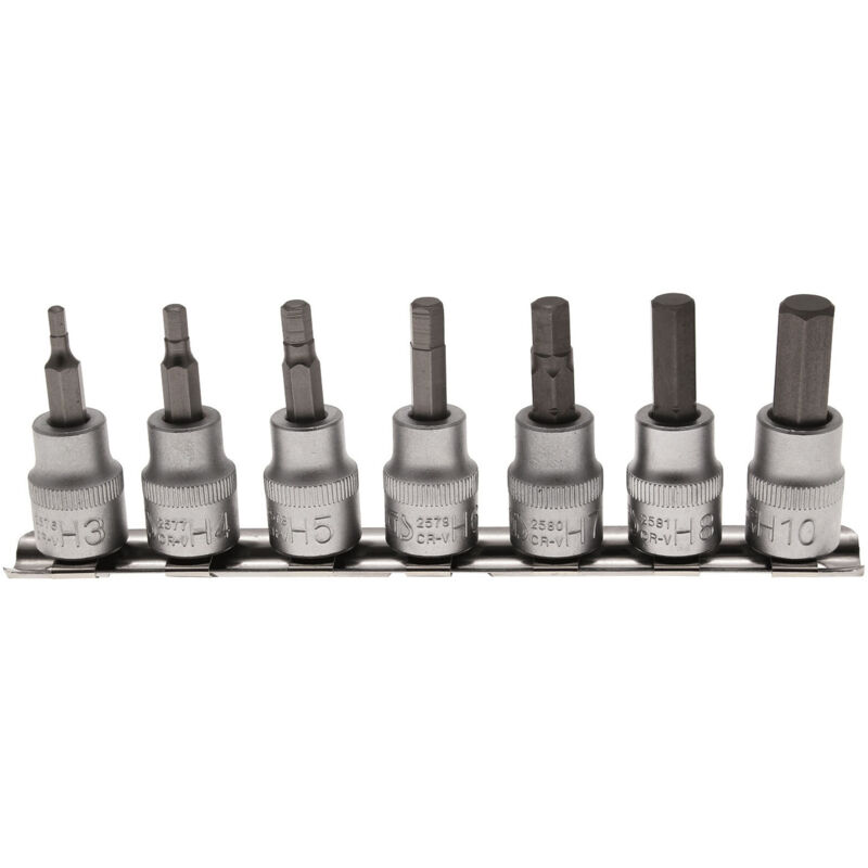 foto del prodotto punte esagonali maschio quadrate 3 8 cromo vanadio bgs technic