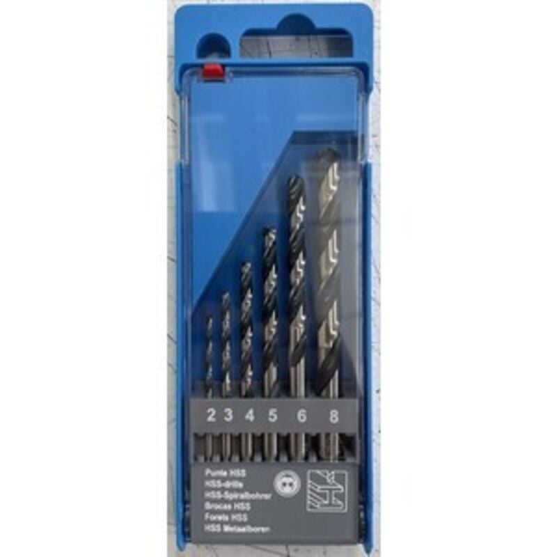 foto del prodotto punte hss box plastica sr pz 6 mm 2 8 krino