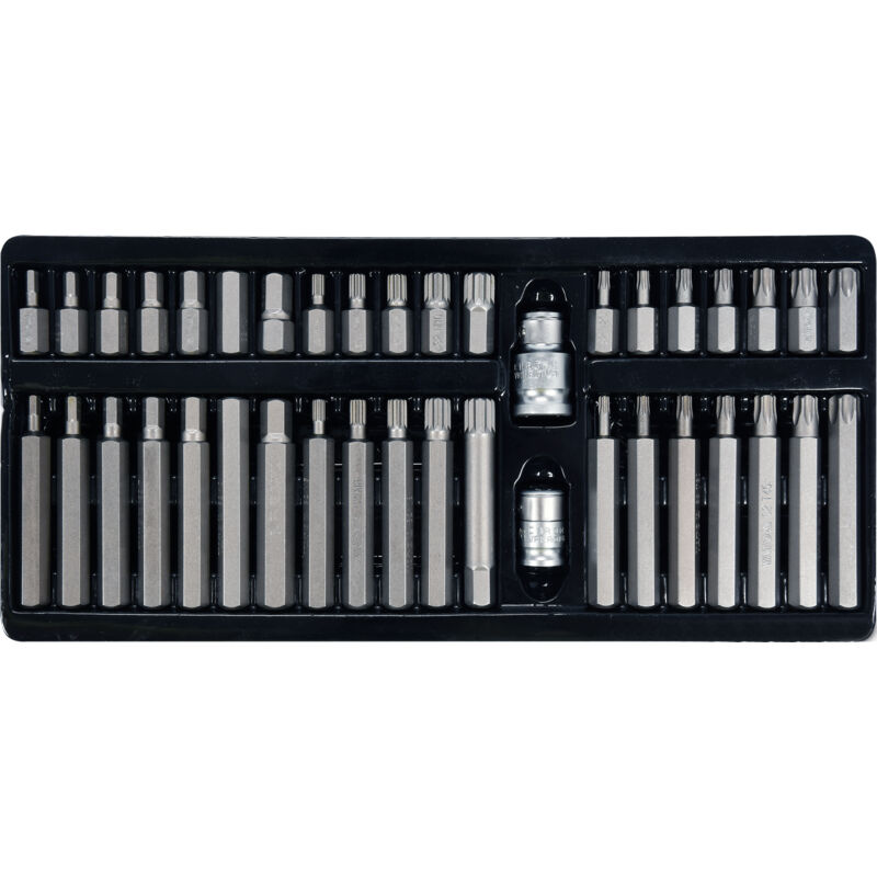 foto del prodotto punte per cacciavite torx, esagonali, scanalate, set da 40 pezzi yt 0400 yato