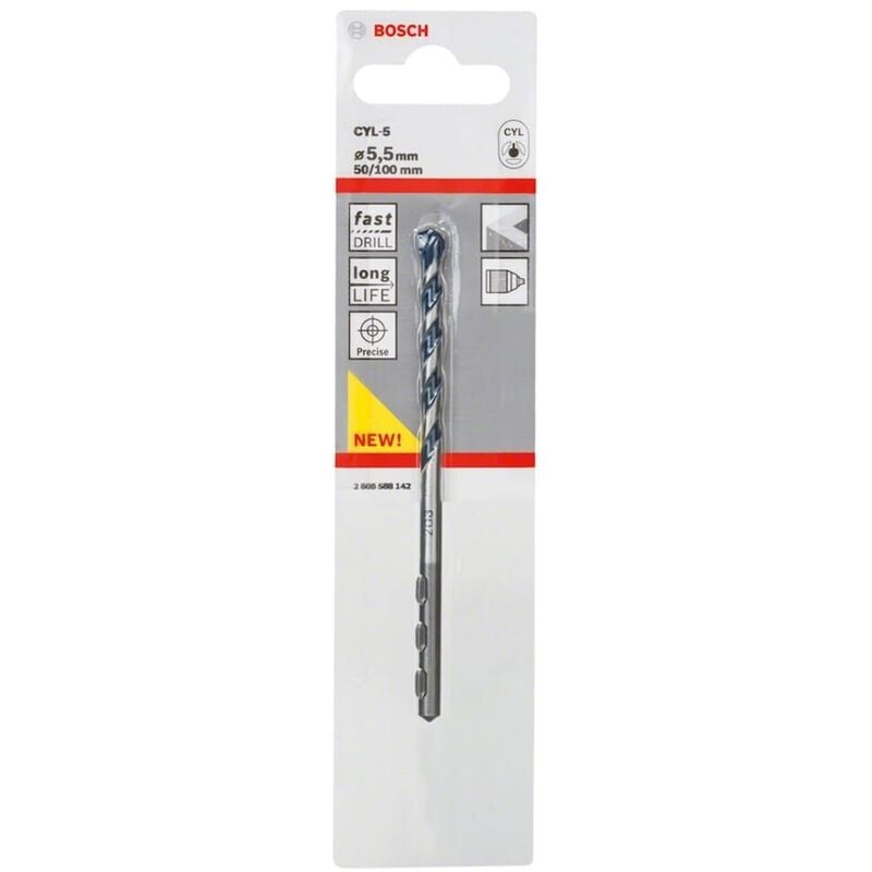 foto del prodotto punte per calcestruzzo cyl 5 diametro 5,50mm bosch