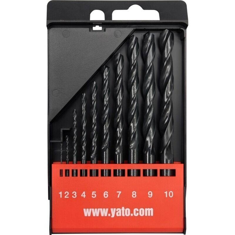 foto del prodotto punte per metallo hss, 1 10 mm, set. 10 pezzi yt 4461 yato