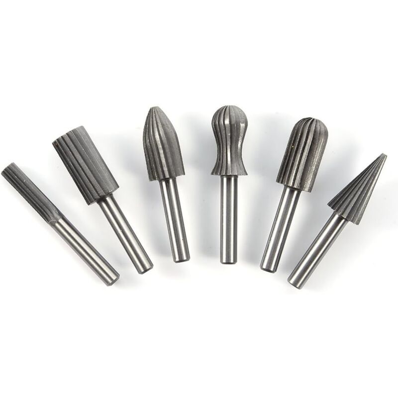 foto del prodotto punte rotanti per smerigliatrice gambo tondo da 6 mm utensili per intaglio del legno sollbry