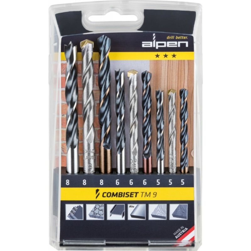 foto del prodotto punte serie assortite combiset tm9 9pz alpen