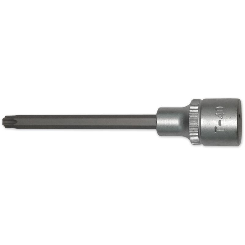foto del prodotto punte torx 1 2 quadre, corte, lunghe o forate, in dettaglio bitscarr12 torx 40 lunghe 120