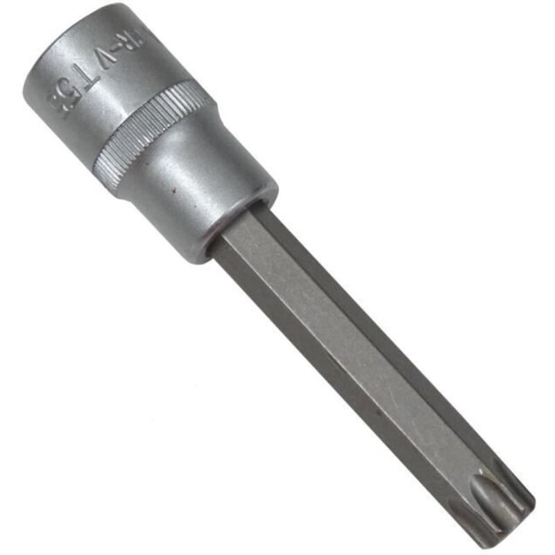 foto del prodotto punte torx 1 2 quadre, corte, lunghe o forate, in dettaglio bitscarr12 torx 45 lunghe 140 mm