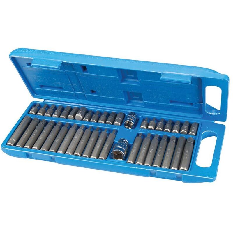 foto del prodotto punte torx esagonali spline xzn set di 40 punte al cromo vanadio