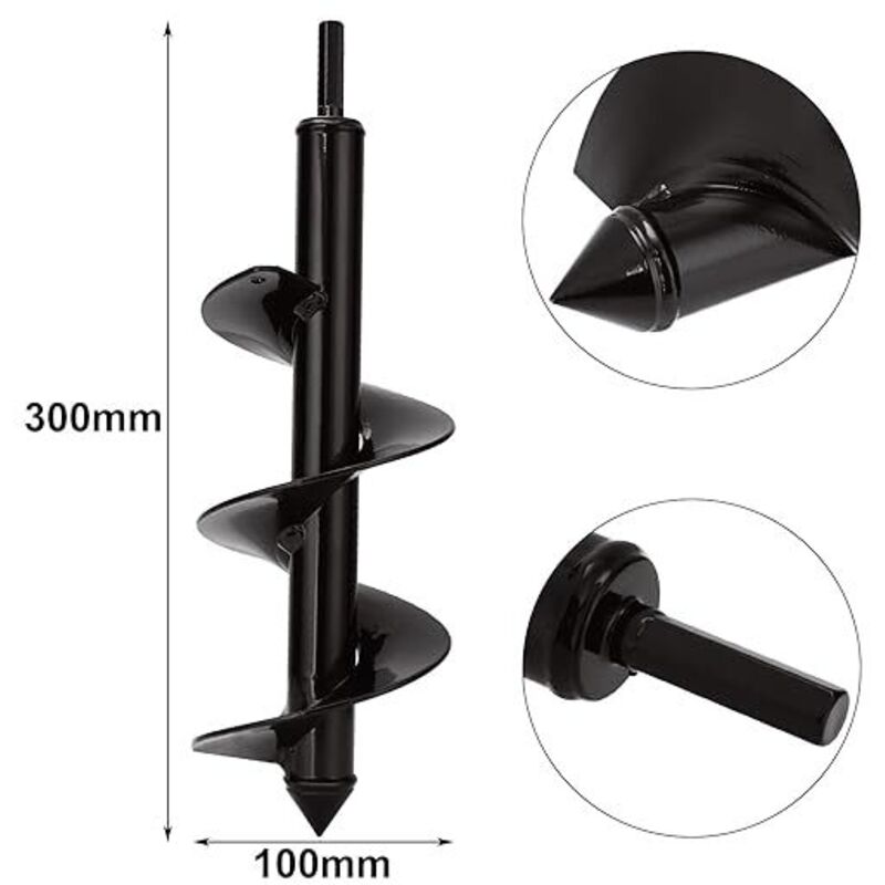 foto del prodotto punte trivellare, punta per trapano da giardino 100 mm x 300mm guanti, punta per trapano da giardino per per fare buchi velocemente e piantare