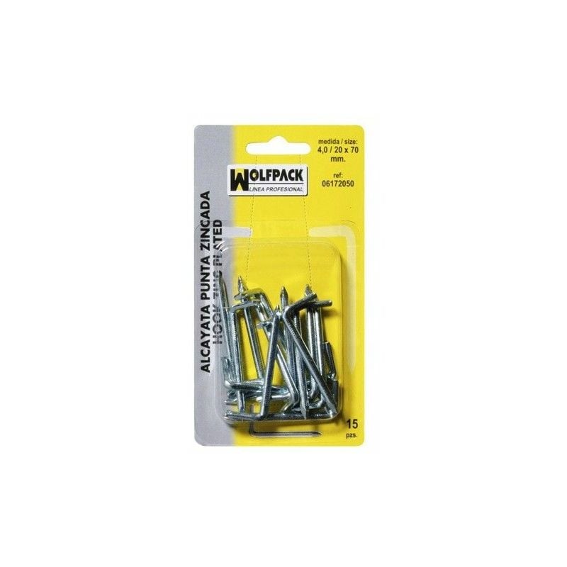 foto del prodotto punte zincate 2.1 14x25 mm. blister 50 pezzi 