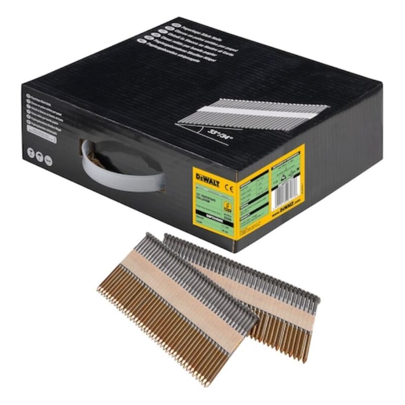 foto del prodotto punte zincate dewalt 3,1 x 90 mm scatola da 2200 dnpt31r90z