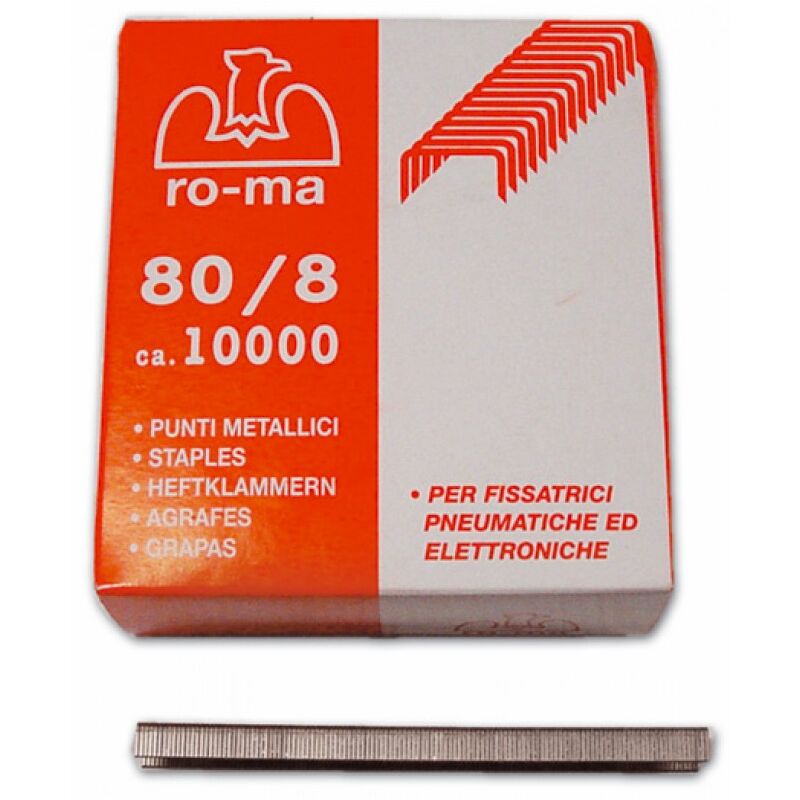 foto del prodotto punti fissatrice pneumatica mek80 8mm bronzati tipo 80 cf10000